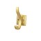 Hickory Hardware Dover Collection Hook 3/4 Inch Center to Center Brushed Golden Brass Finish H078774BGB - alternate 1